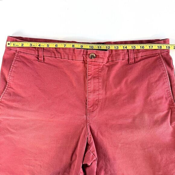 Chaps Ralph Lauren Shorts Men's  40 Red Stretch Chino‎ Cotton Flat Front - Picture 5 of 8